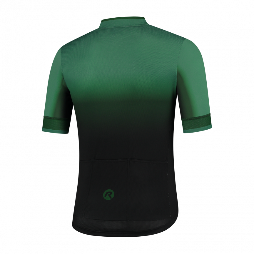 Heren fietsset KM Horizon Shirt Zwart/groenen  + Flex KB