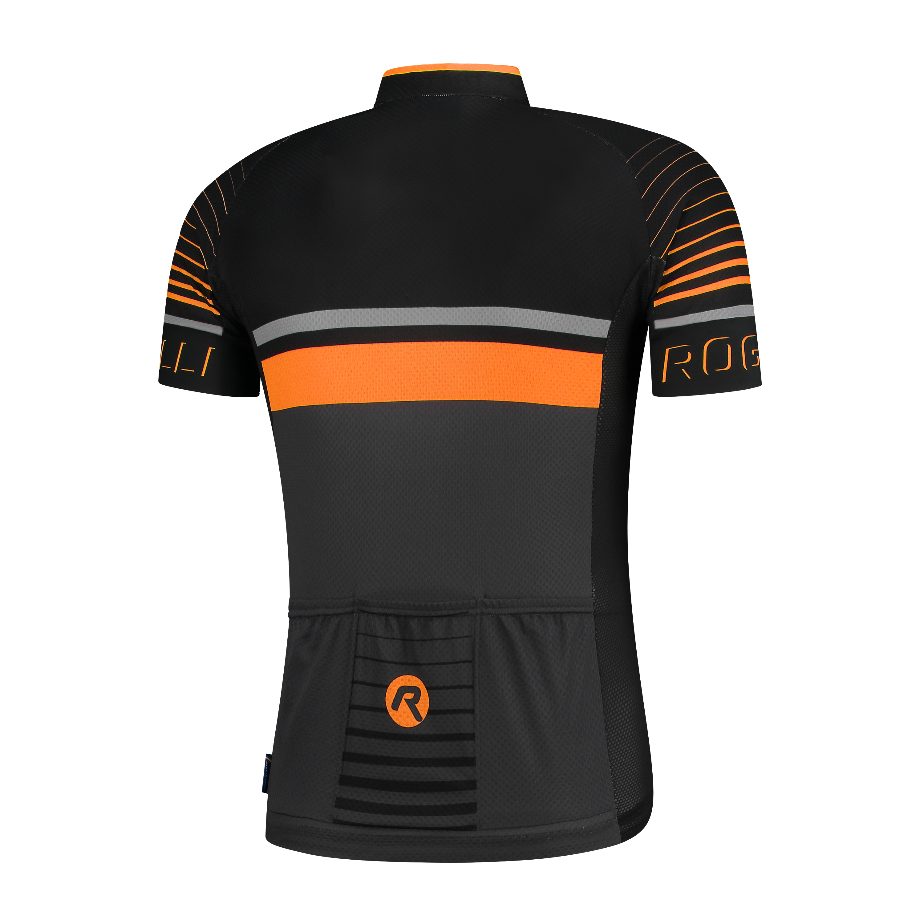 Hero fietsshirt KM  Grijs/zwart/oranje