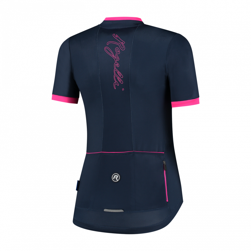 Dames fietsshirt Essential Blauw/pink