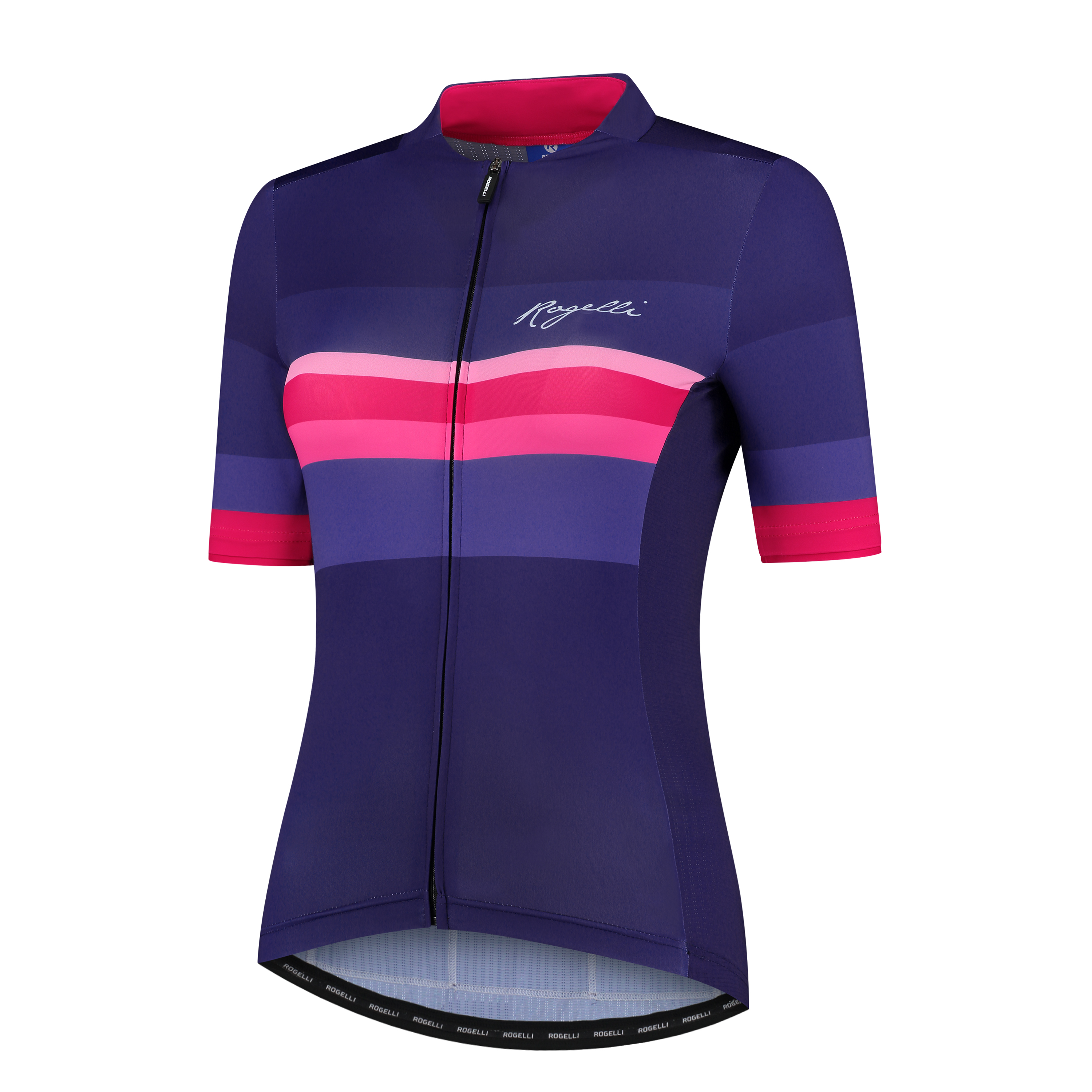 Dames fietsshirt Calm Blauw/pink