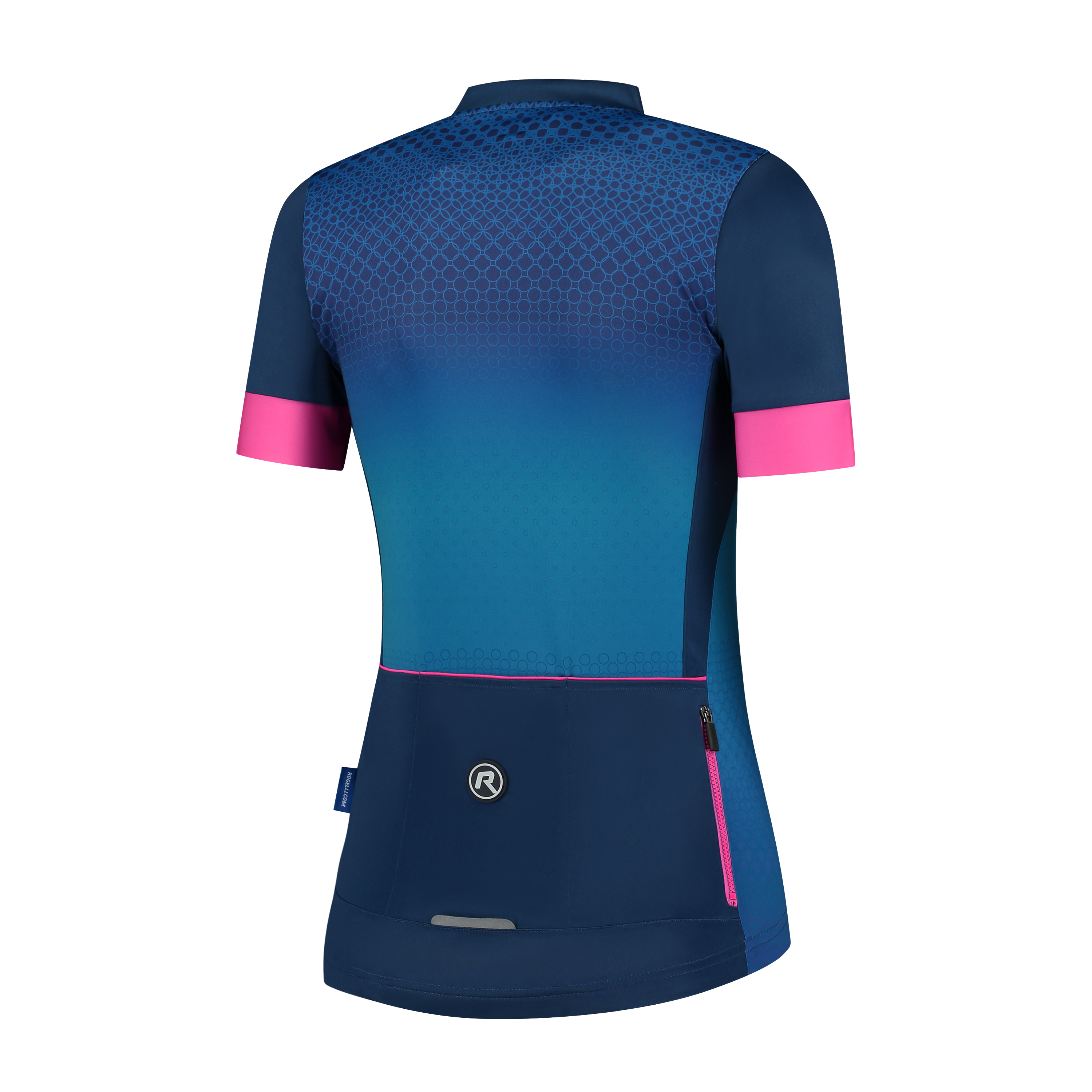 Dames fietsshirt Lux Blauw/pink