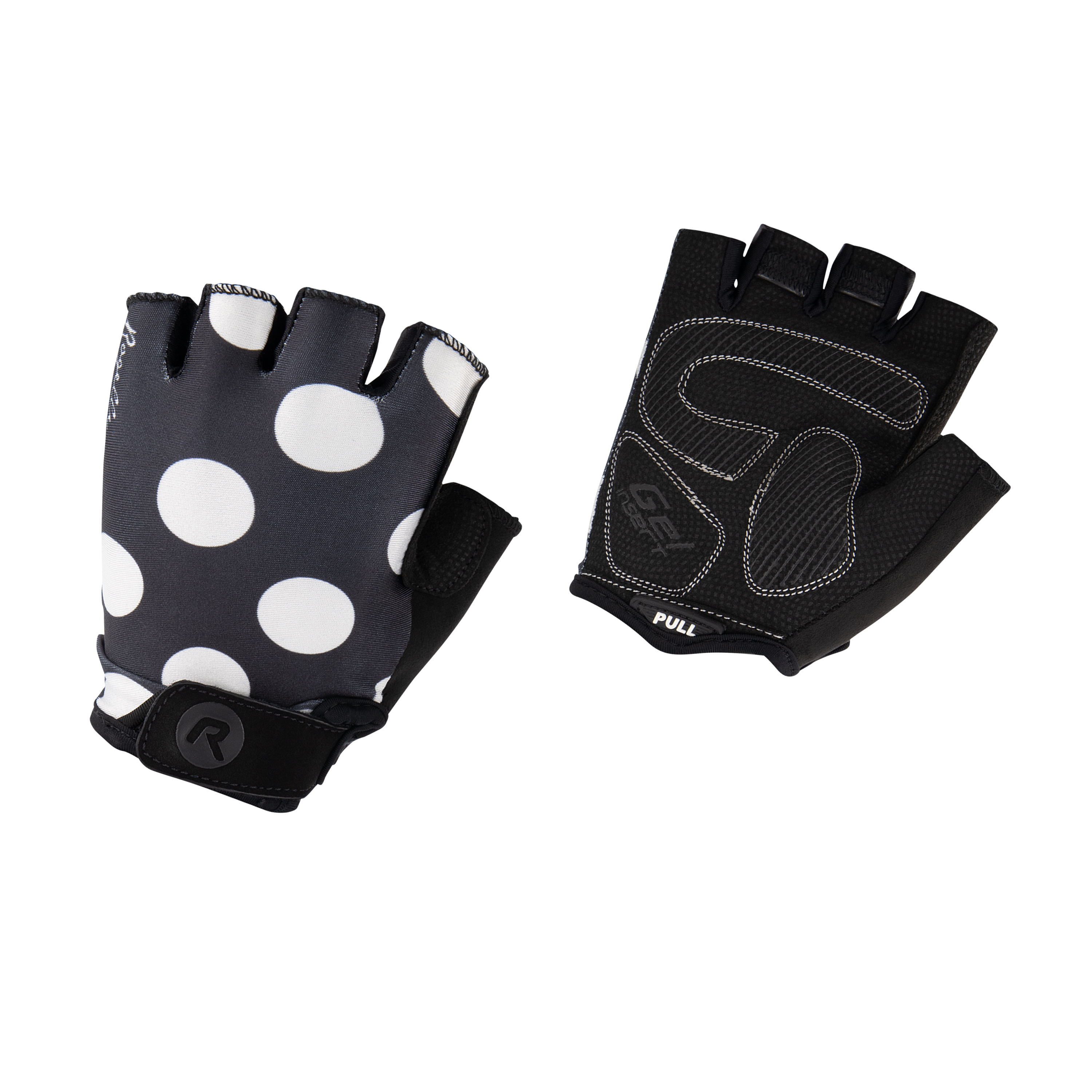 Dames zomer handschoenen Sprinkle Zwart/wit