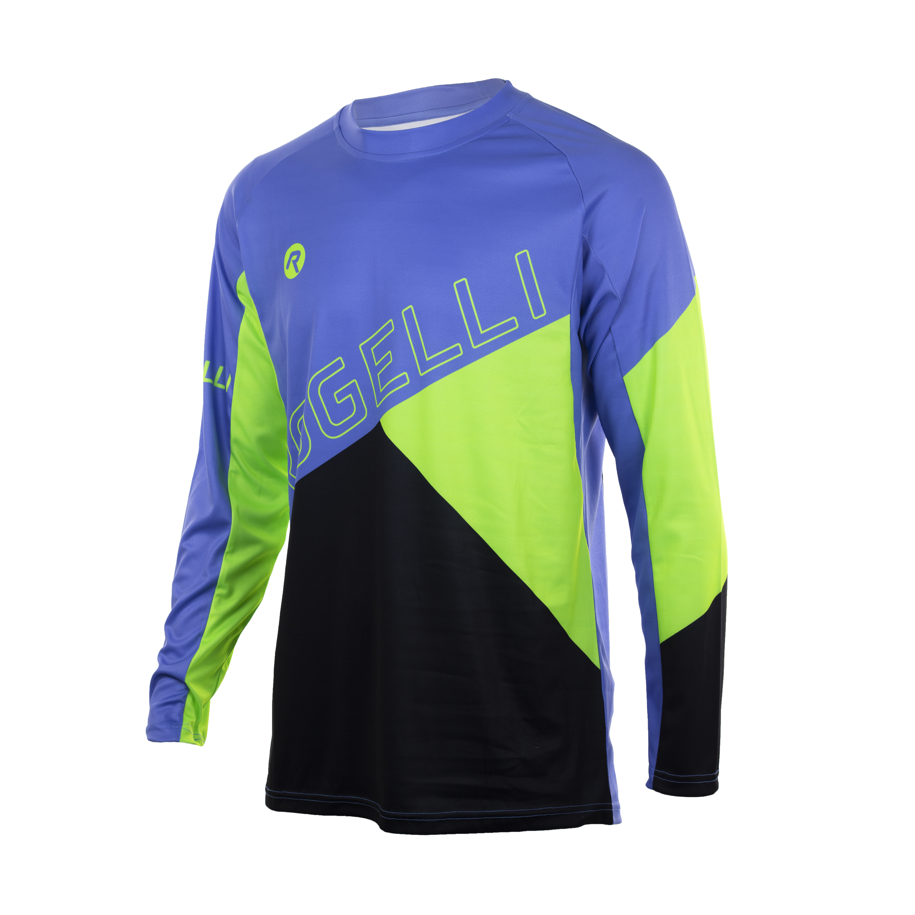 Adventure MTB Shirt LM  2.0 Zwart/blauw/groen