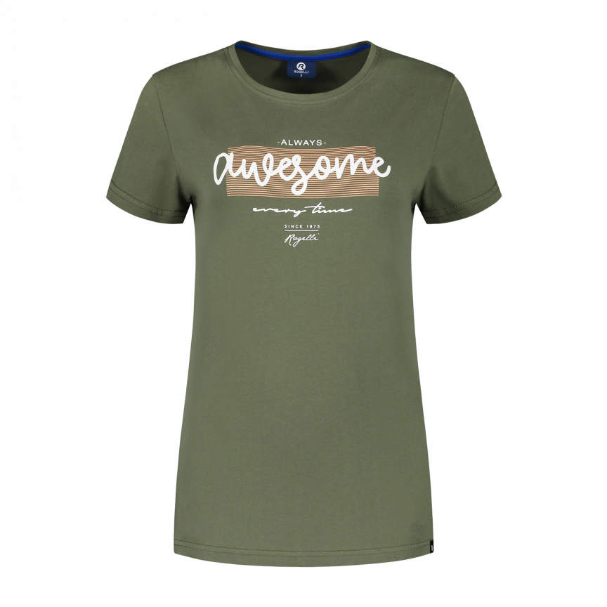 Enjoy Life Graphic T-shirt Dames Groen
