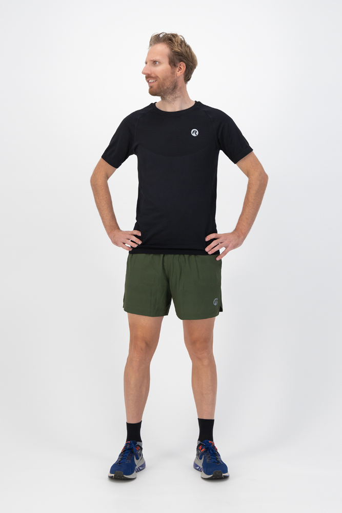 Essential Sportshirt Heren Zwart/Melange