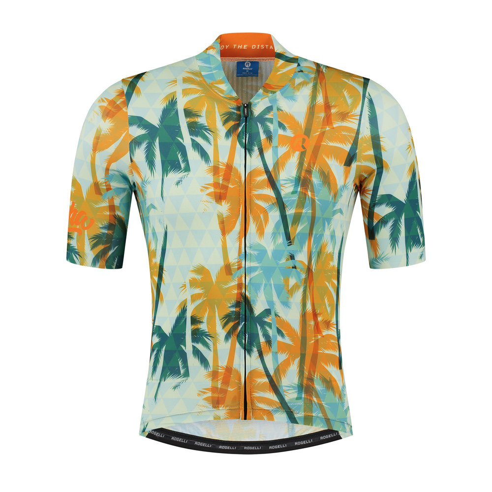 Hawaii Fietsshirt Heren Mint/Oranje