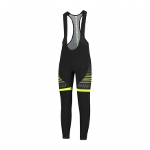 Hero thermo fiets broek Zwart/grijs/fluor geel