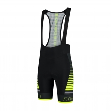 Hero korte fietsbroek Zwart/grijs/fluor