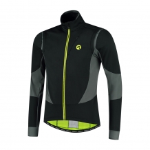 Heren Winterjack Brave Zwart/fluor geel