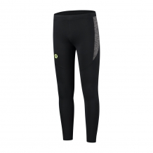 Heren hardloop broek Anjoy Zwart/fluor geel