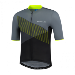 Spike fietsshirt KM Zwart/fluor/grijs