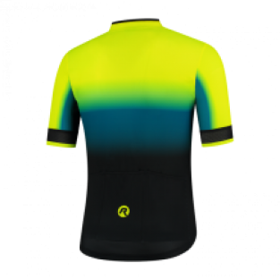 Kinder fietsshirt Horizon KM  Blauw/fluor/geel