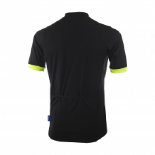 Heren fietsshirt KM Perugia 2.0 Zwart/fluor rits