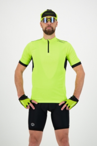 Heren fietsshirt KM Perugia 2.0 Fluor/zwart