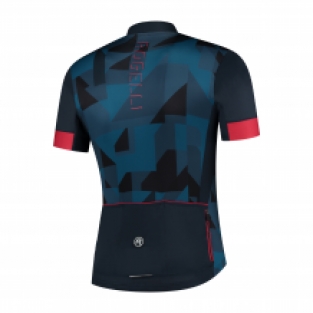 Brisk fietsshirt KM Blauw/rood