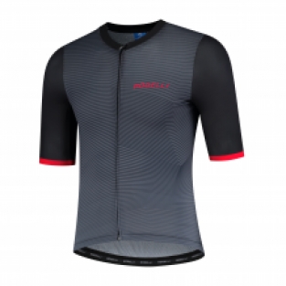 Heren fietsshirt KM Valor Zwart/rood