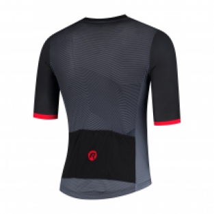 Heren fietsshirt KM Valor Zwart/rood