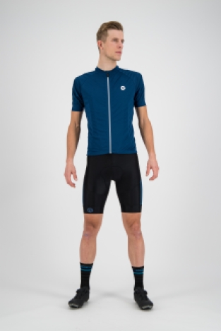 Explore Fietsshirt Heren Blauw/Wit