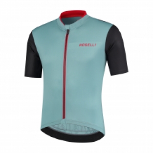 fietsshirt KM Minimal Grijs/zwart/rood