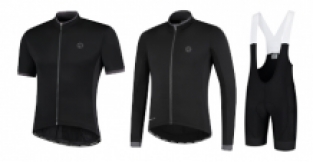 Heren 3 delig fietsset Essential shirt KM +shirt LM + Flex broek  +