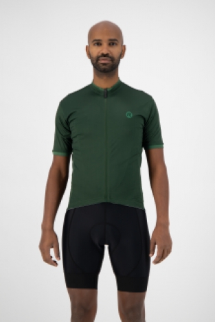 Heren fietsshirt KM Essential Leger Groen