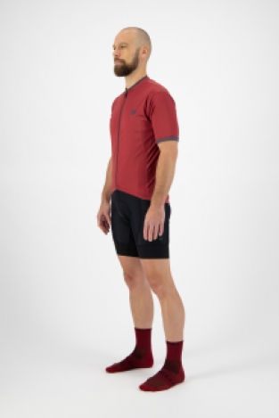 Heren fietsshirt KM Essential Bordeaux