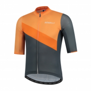 Heren fietsshirt KM Kai Grijs/oranje