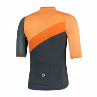 Heren fietsshirt KM Kai Grijs/oranje