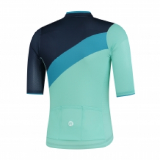 Heren fietsshirt KM Kai Tuquoise/blauw