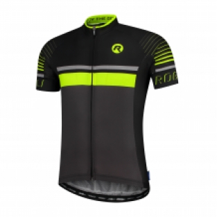 Hero fietsshirt KM Grijs/zwart/fluor