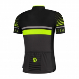 Hero fietsshirt KM Grijs/zwart/fluor