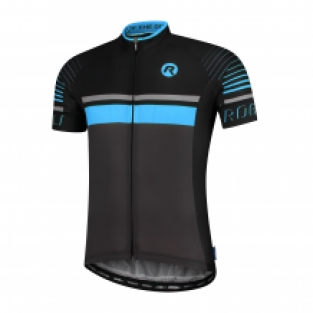 Hero fietsshirt KM Grijs/zwart/blauw