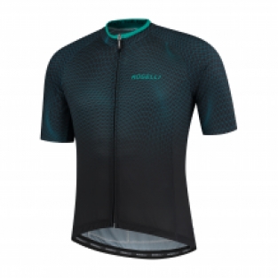 2 Delig heren fietsset Weave shirt Zwart/groen + Ultracing broek Zwart