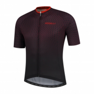2 Delig heren fietsset Weave shirt Zwart/rood + Ultracing broek Zwart
