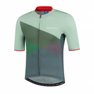 Spike fietsshirt KM  Grijs/rood/groen