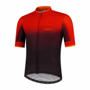 Kinder fietsshirt KM Horizon Zwartrood