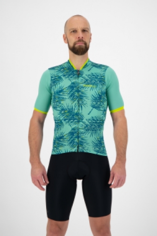 Heren fietsshirt KM Nature Groen/lime