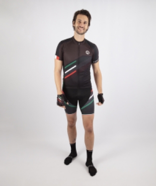 Team Rogelli 2.0 Heren fietsshirt Zwart korte mouwen