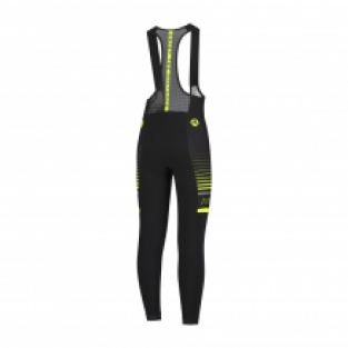 Hero thermo fiets broek Zwart/grijs/fluor geel