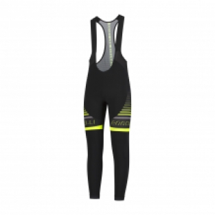 Hero thermo fiets broek Zwart/grijs/fluor geel