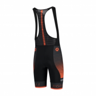 Hero korte fietsbroek Zwart/grijs/oranje