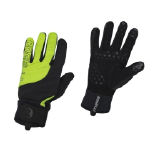2 Delig set Strom handschoenen en Wool sokken Zwart/fluor