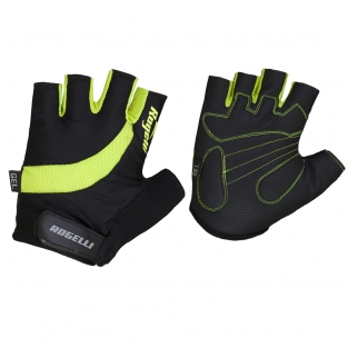 Strada zomer handschoenen Zwart/fluor geel