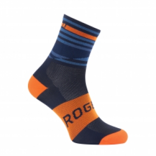 Stripe Sokken Blauw/oranje