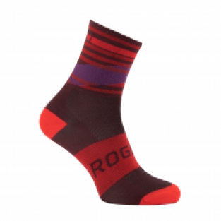 Stripe Sokken Bordeaux/rood