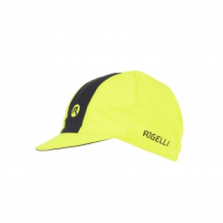 Retro fietspet Fluor geel/zwart
