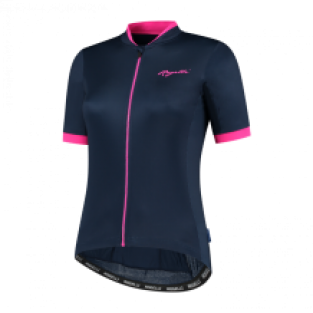 Dames fietsshirt Essential Blauw/pink