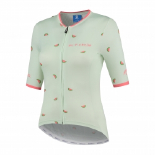 Dames fietsshirt Fruity Mint/coral