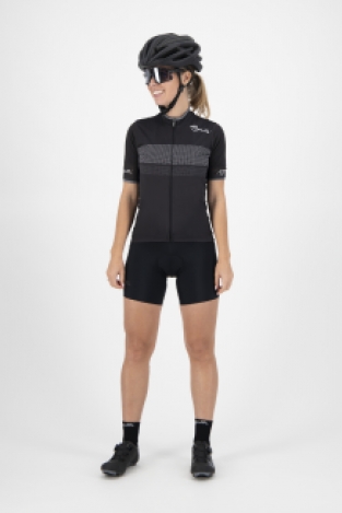 Dames fietsshirt Purpose Zwart/wit