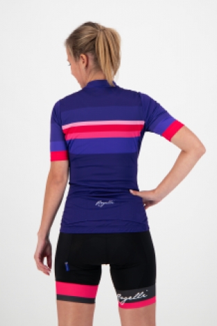 Dames fietsshirt Calm Blauw/pink